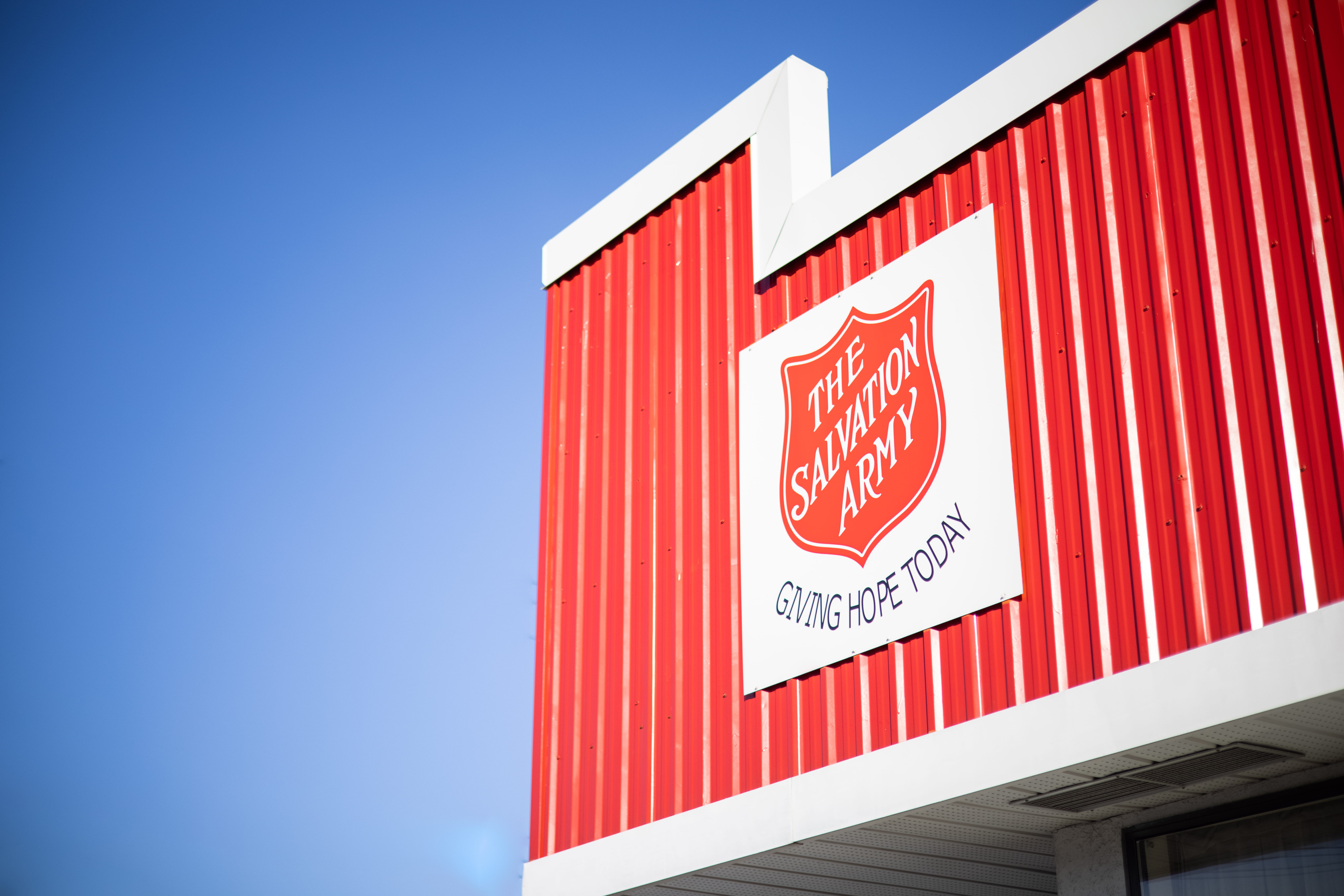 Image of the Salvation Army Shield at the Care & Share Centre in Chilliwack BC