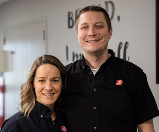 Majors Matt and Fiona Kean